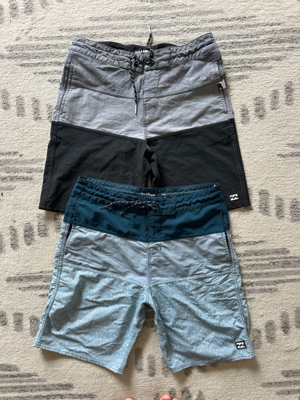 Two Billabong Boys Swim Trunks